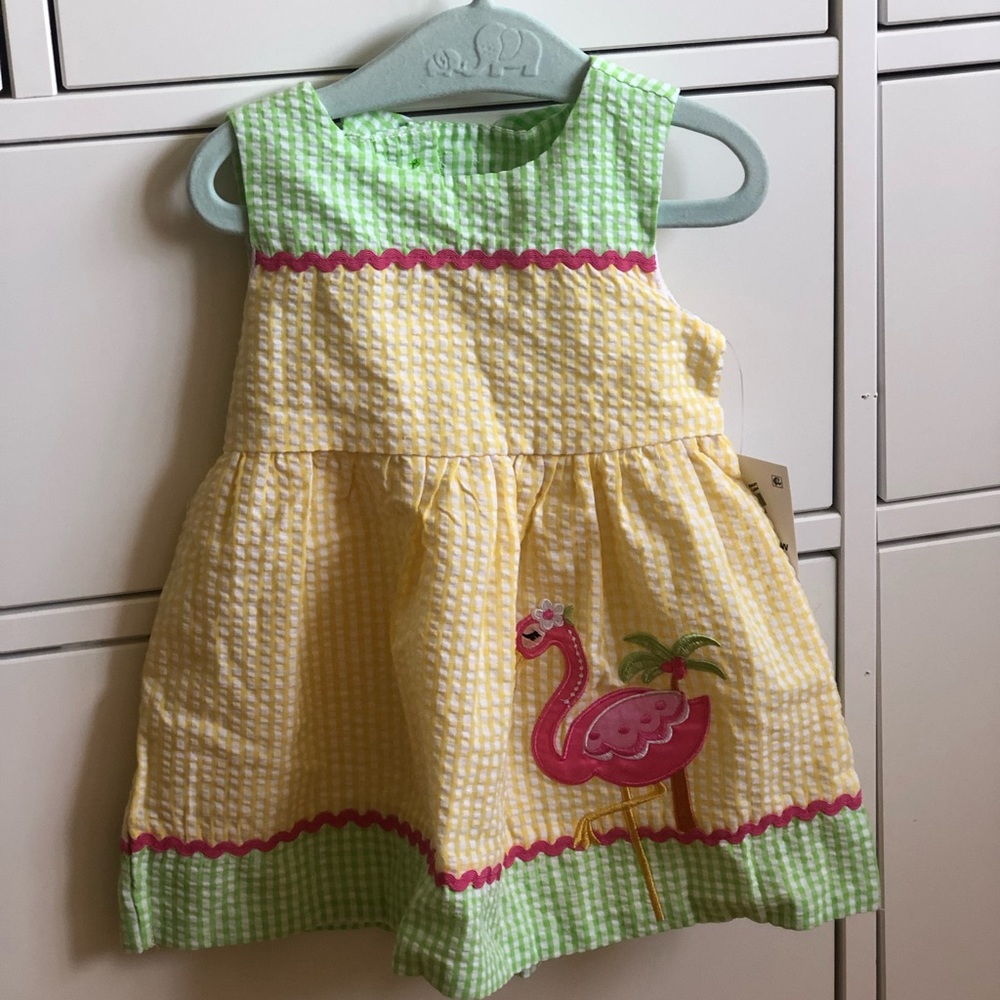 NWT Seersucker summer dress baby 6-9M